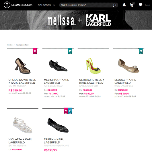 Attractive promotional labels next to product