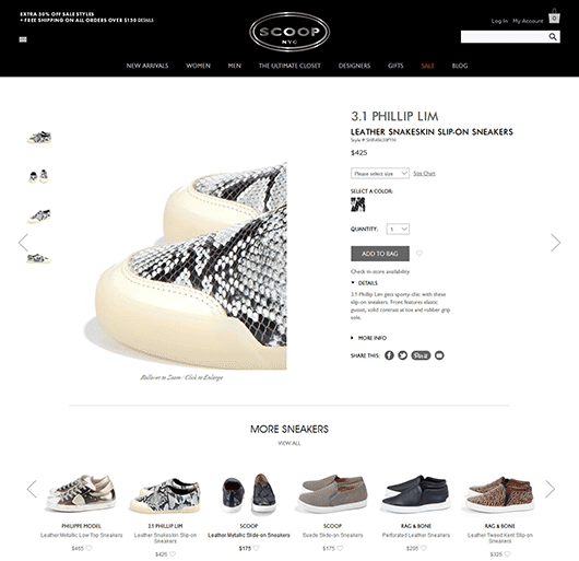 Dynamic product image on the category page