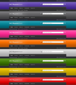 Magento Classic Theme in 9 colors
