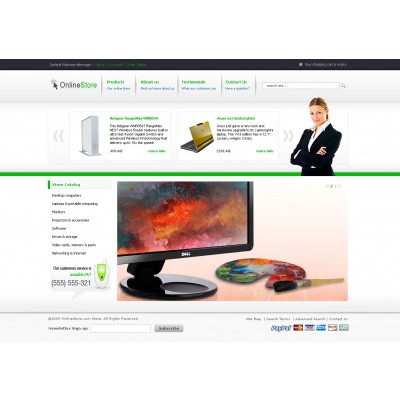 Corporate Grey Universal Template (available in 3 colors)