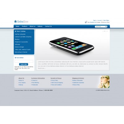 Clean Universal Template (available in 9 colors)