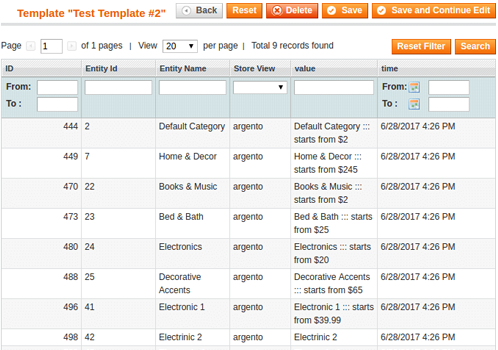 Generate metadata of products and categories quickly